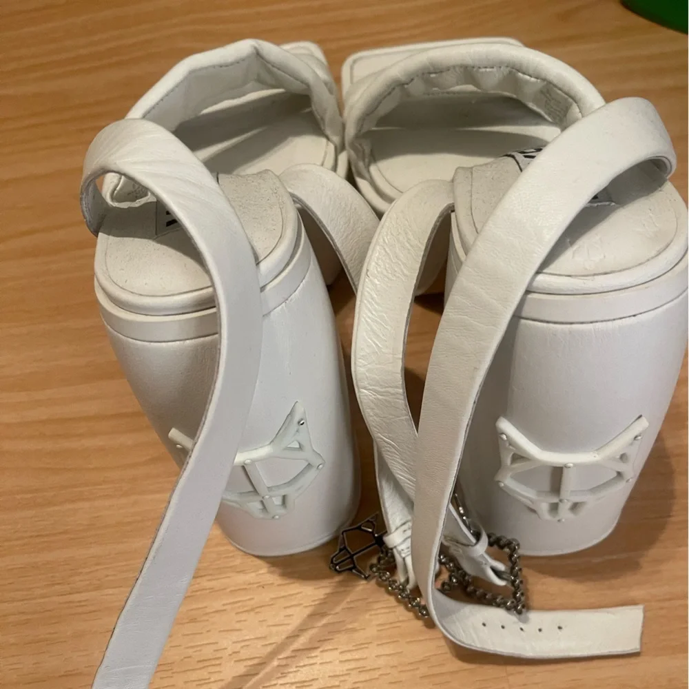 White Naked Wolfe Heels - Picture 2 of 3